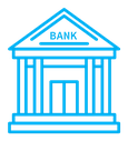 Bank building icon