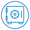 Bank vault icon