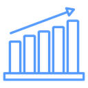 Bar Chart Trend Arrow icon