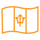 Barbados country flag icon
