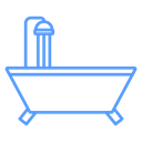 Bathtub Shower Color Outline icon