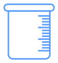 Beaker Measuring Scale Color Outline icon