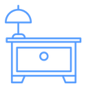Bedside table icon