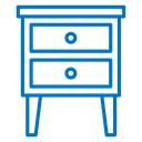 Bedside table icon