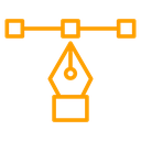 Bezier Color Outline icon