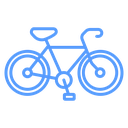 Bicycle Curved Handlebar Color Outline icon