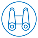 Binoculars Color Outline icon