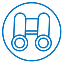 Binoculars Color Outline icon
