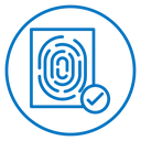 Biometric security icon
