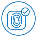 Biometric security icon