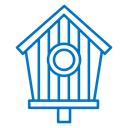 Bird house icon