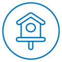 Bird house icon