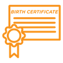 Birth certification icon