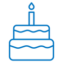 Birthday cake icon