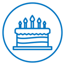 Birthday cake icon