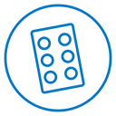Blister drug pack icon