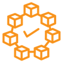 Blockchain technology icon