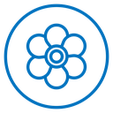 Blossom Flower Color Outline icon