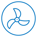 Boat screw icon