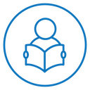 Book open reader icon