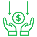 Borrower Hands Coin icon