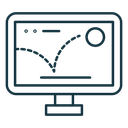Bounce rate icon