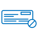 Bounced check icon