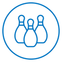 Bowling pins icon
