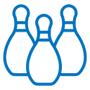 Bowling pins icon