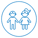 Boy and girl icon