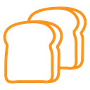 Bread slice icon