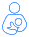 Breastfeeding Color Outline icon