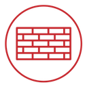 Brick wall Color Outline icon