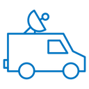 Broadcast van icon