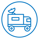 Broadcast van icon