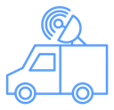 Broadcast van icon