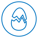 Broken egg icon