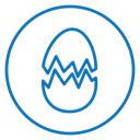 Broken egg icon