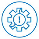 Broken gear icon