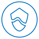 Broken shield icon