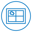 Broken window icon