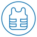 Bulletproof vest icon