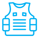 Bulletproof vest icon
