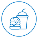 Burger And Drink Meal icon
