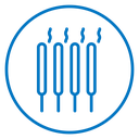 Burning incense stick icon