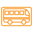 Bus sign icon