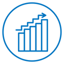 Business growth icon