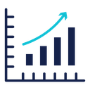 Business performance icon
