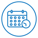 Calendar clock icon