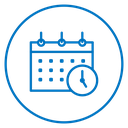 Calendar clock 2 icon